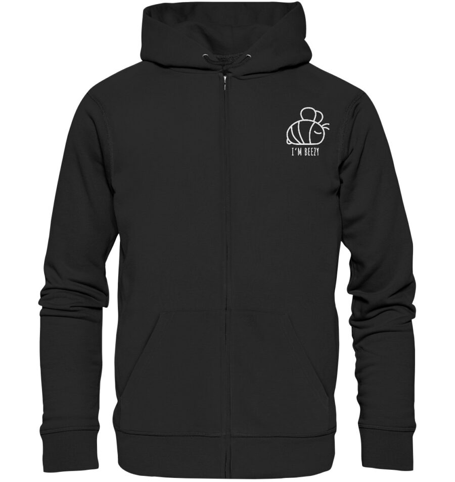 Bee Organic Zipper Black