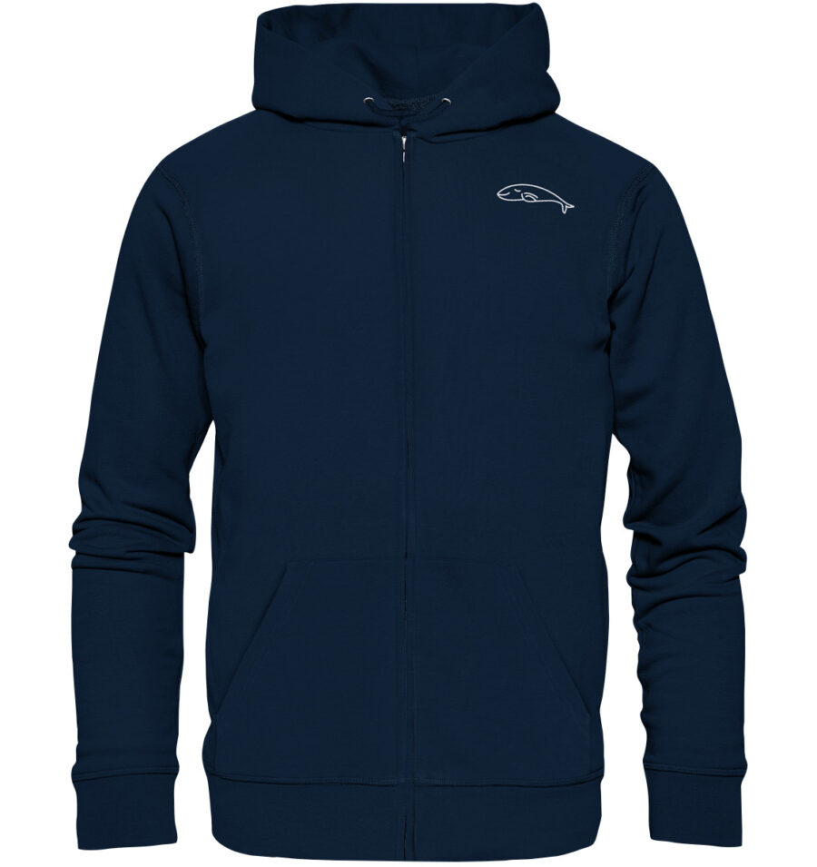 Whale Organic Zipper French Navy