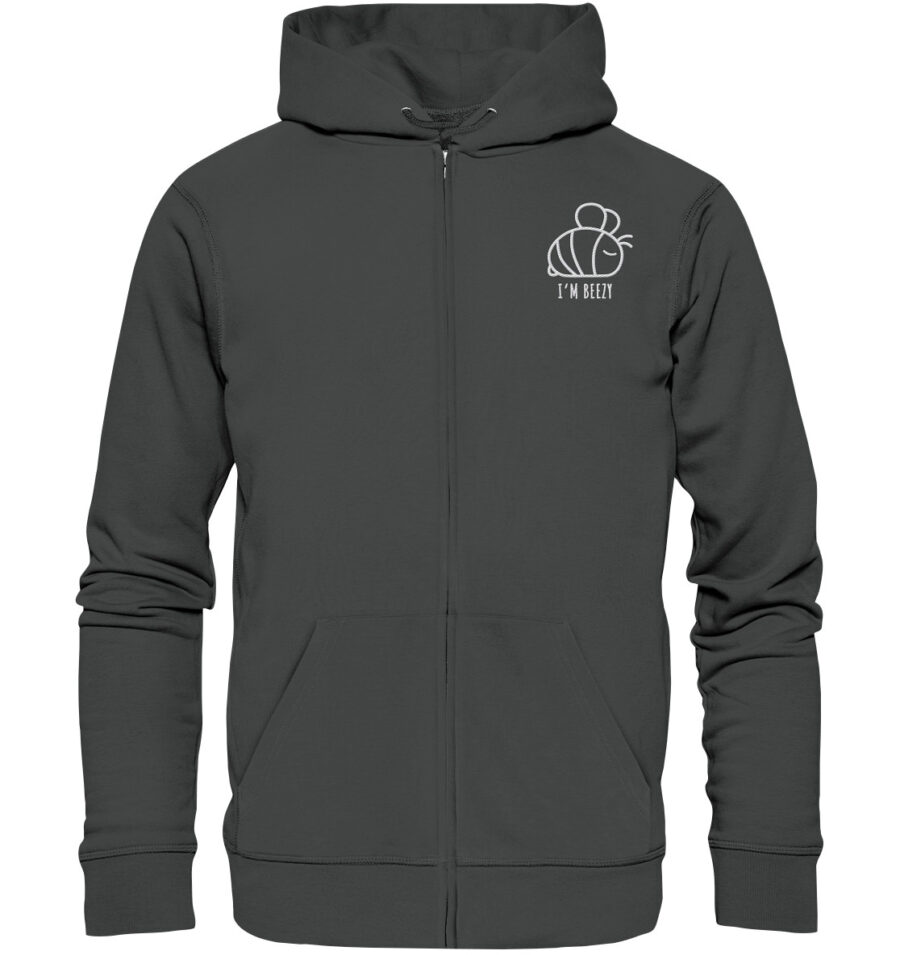 Bee Organic Zipper Anthracite