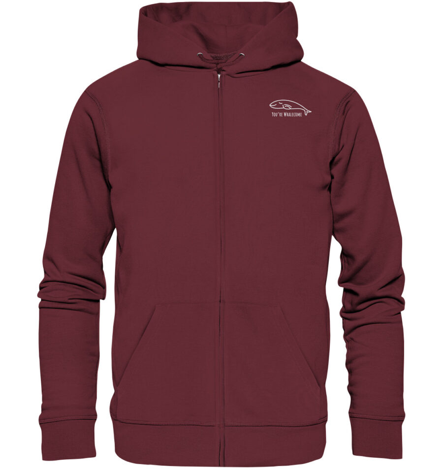 Whale Organic Zipper Burgundy