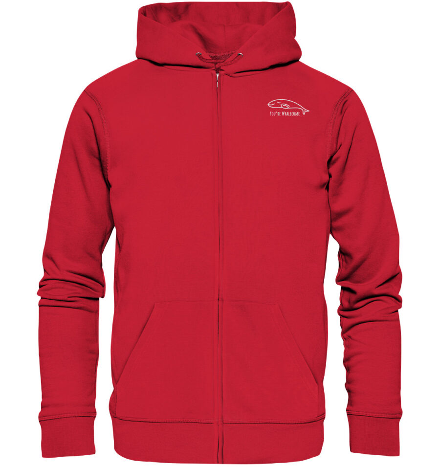 Whale Organic Zipper Red