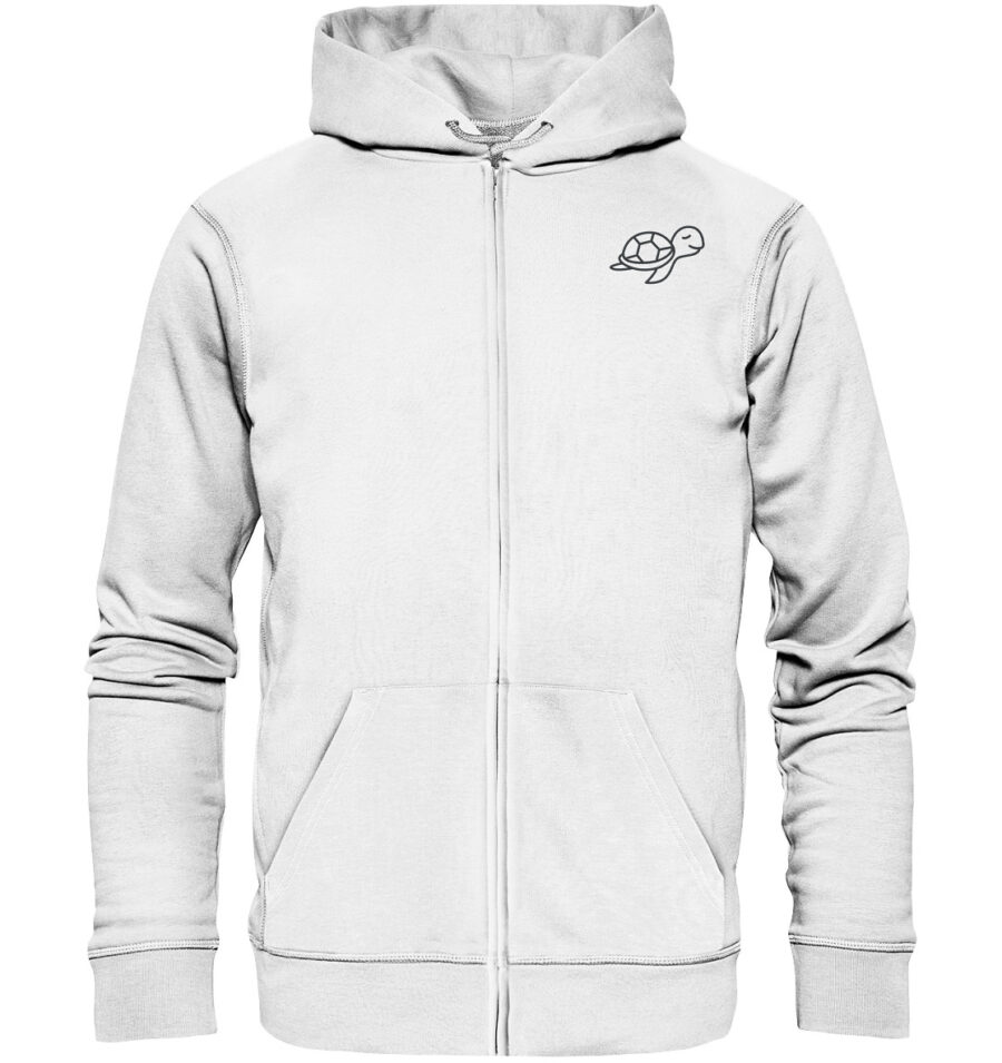 Turtle Organic Zipper White