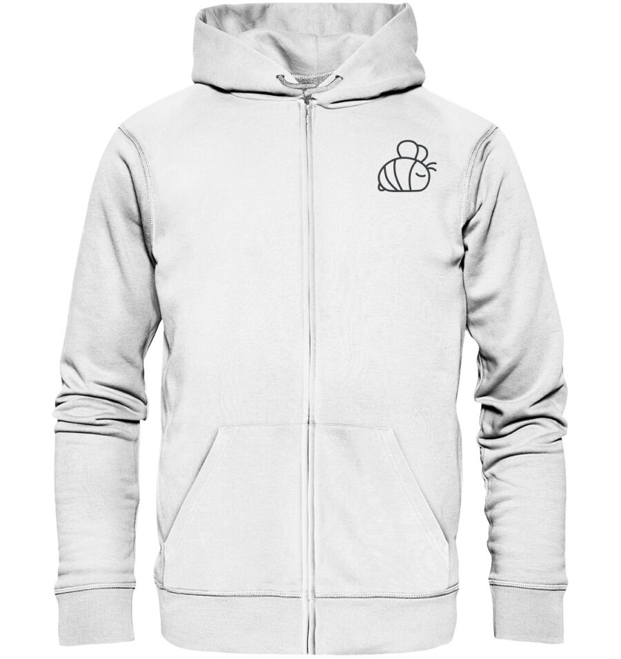 Bee Organic Zipper White