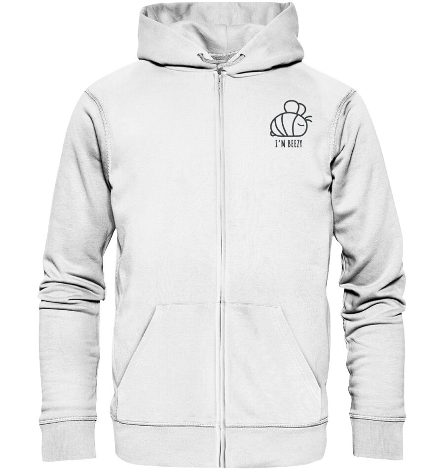 Bee Organic Zipper White