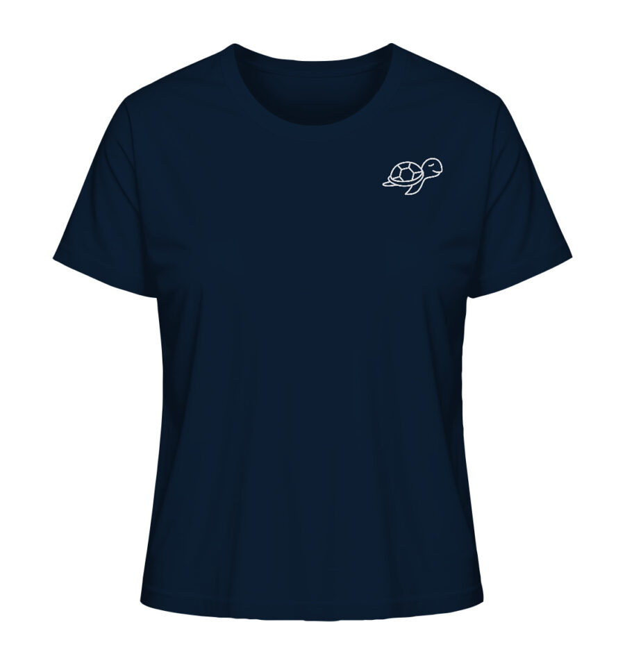 Turtle Ladies Organic Shirt French Navy
