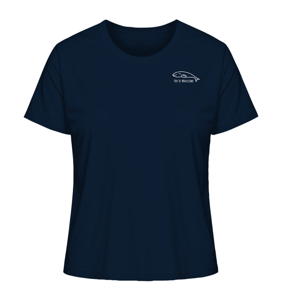 Whale Ladies Organic Shirt French Navy