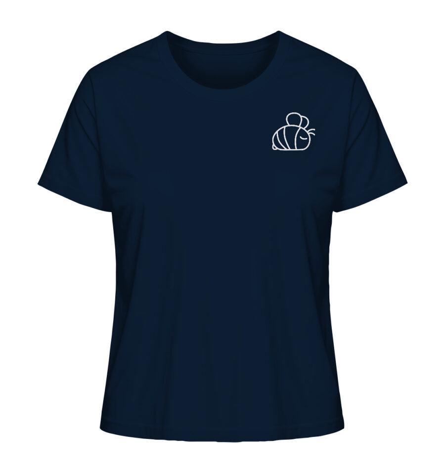 Bee Ladies Organic Shirt French Navy