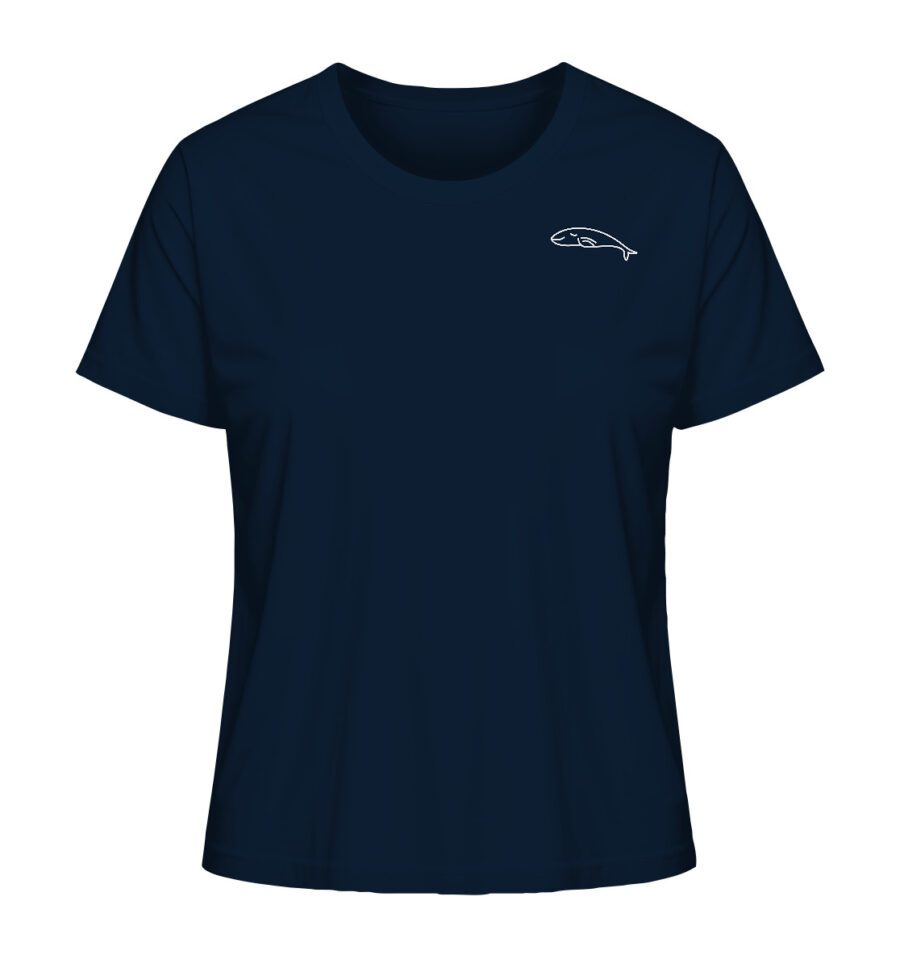 Whale Ladies Organic Shirt French Navy
