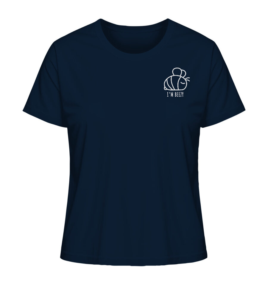 Bee Ladies Organic Shirt French Navy