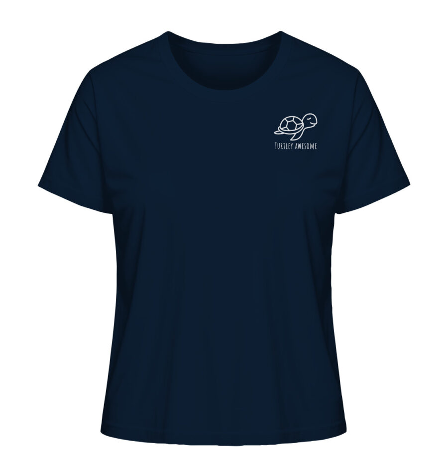 Turtle Ladies Organic Shirt French Navy