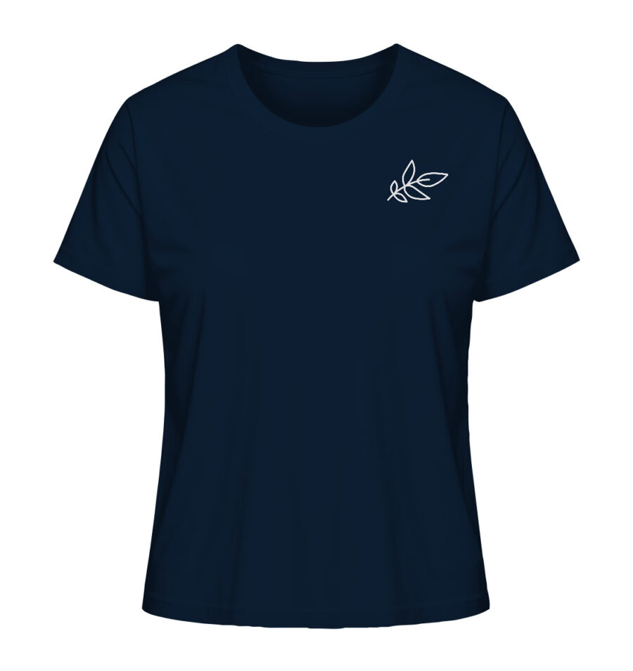 Unbeleafable Ladies Organic Shirt French Navy