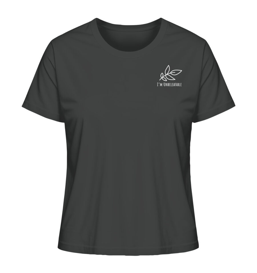 Unbeleafable Ladies Organic Shirt Anthracite