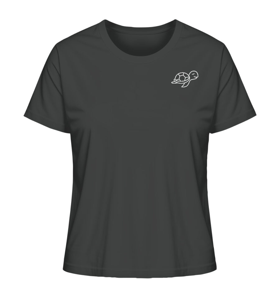 Turtle Ladies Organic Shirt Anthracite