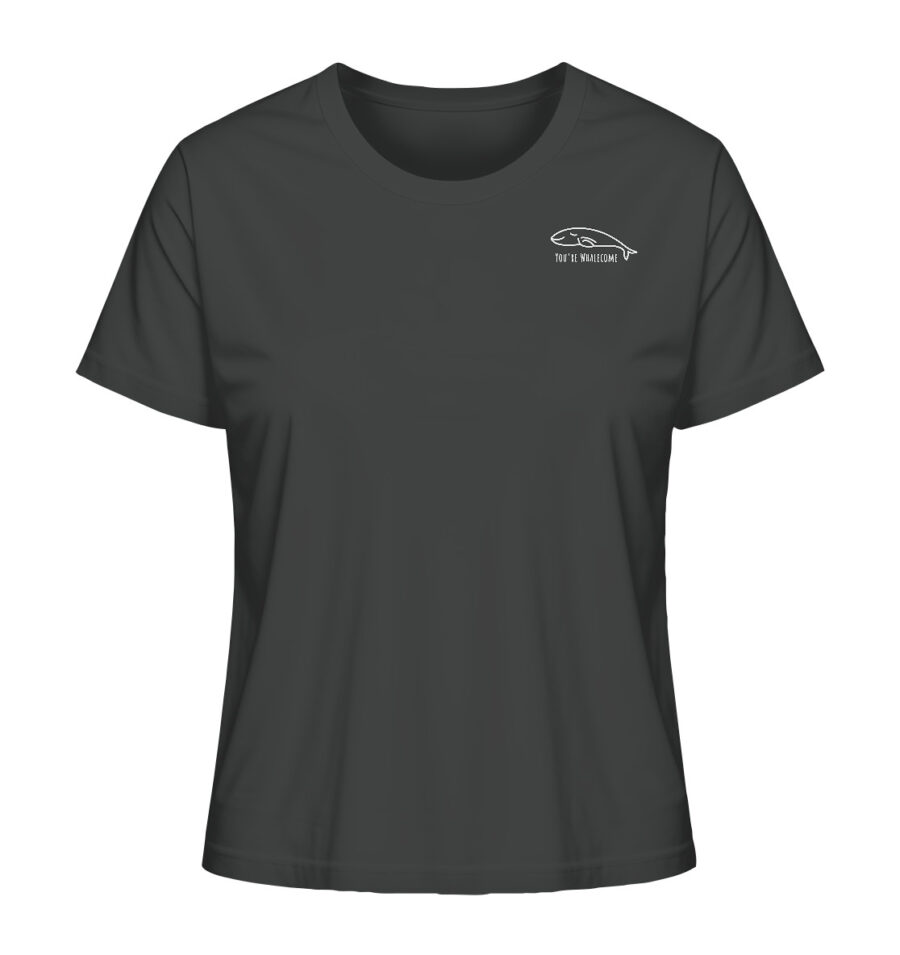 Whale Ladies Organic Shirt Anthracite