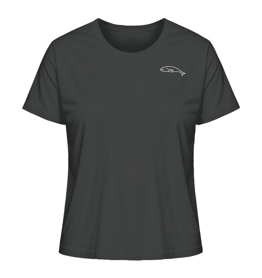 Whale Ladies Organic Shirt Anthracite