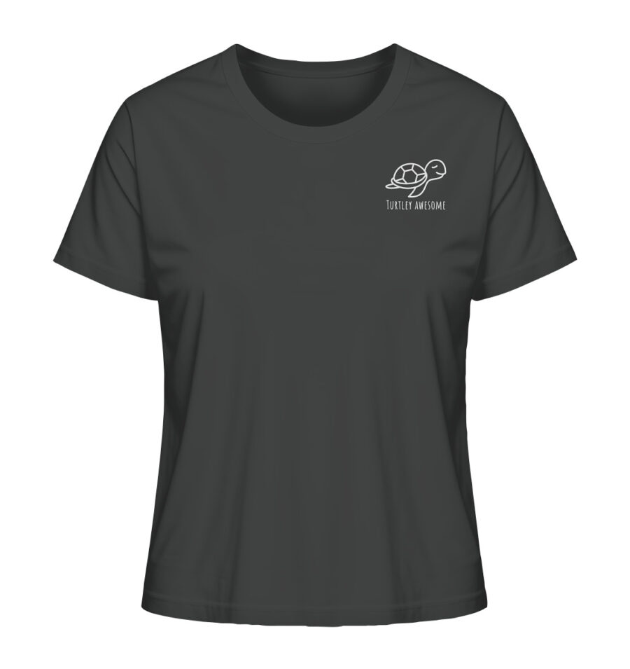 Turtle Ladies Organic Shirt Anthracite