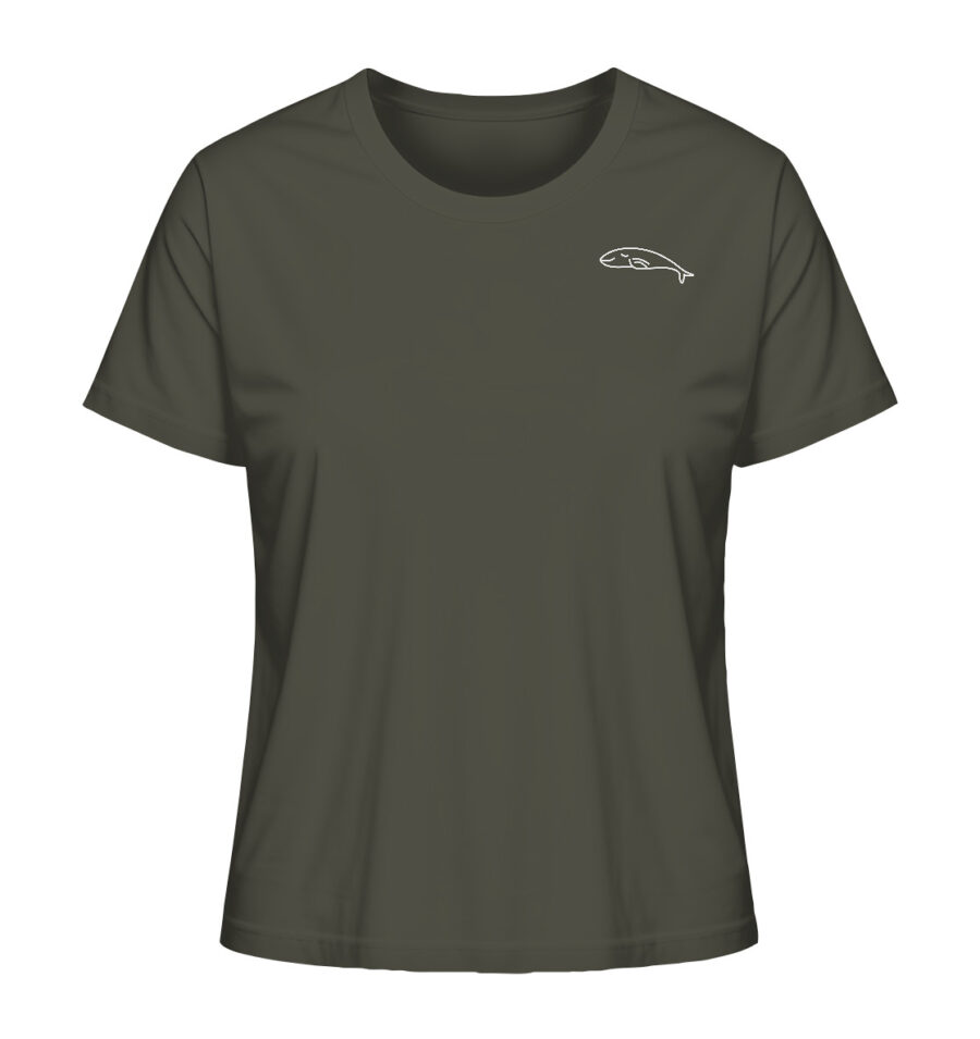 Whale Ladies Organic Shirt Khaki