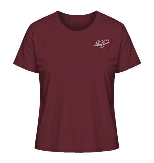 Turtle Ladies Organic Shirt Burgundy