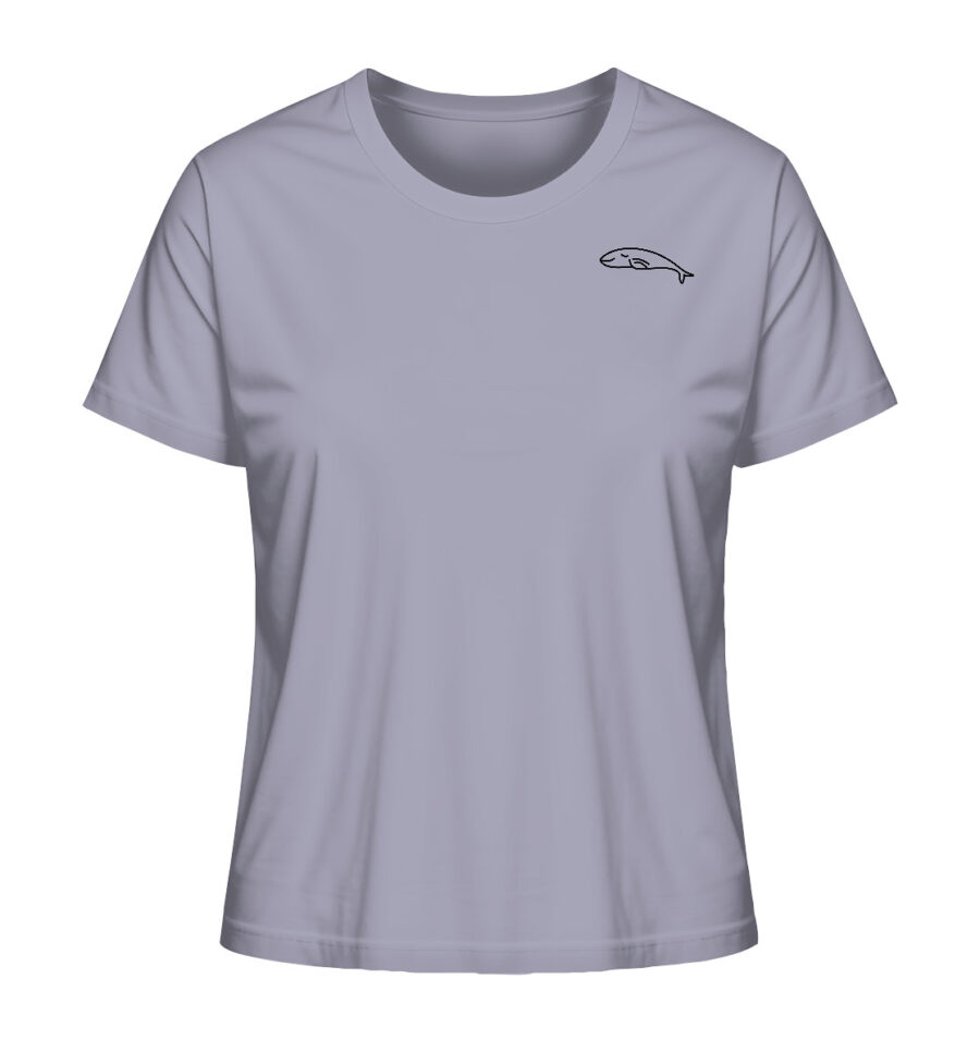 Whale Ladies Organic Shirt Lavender