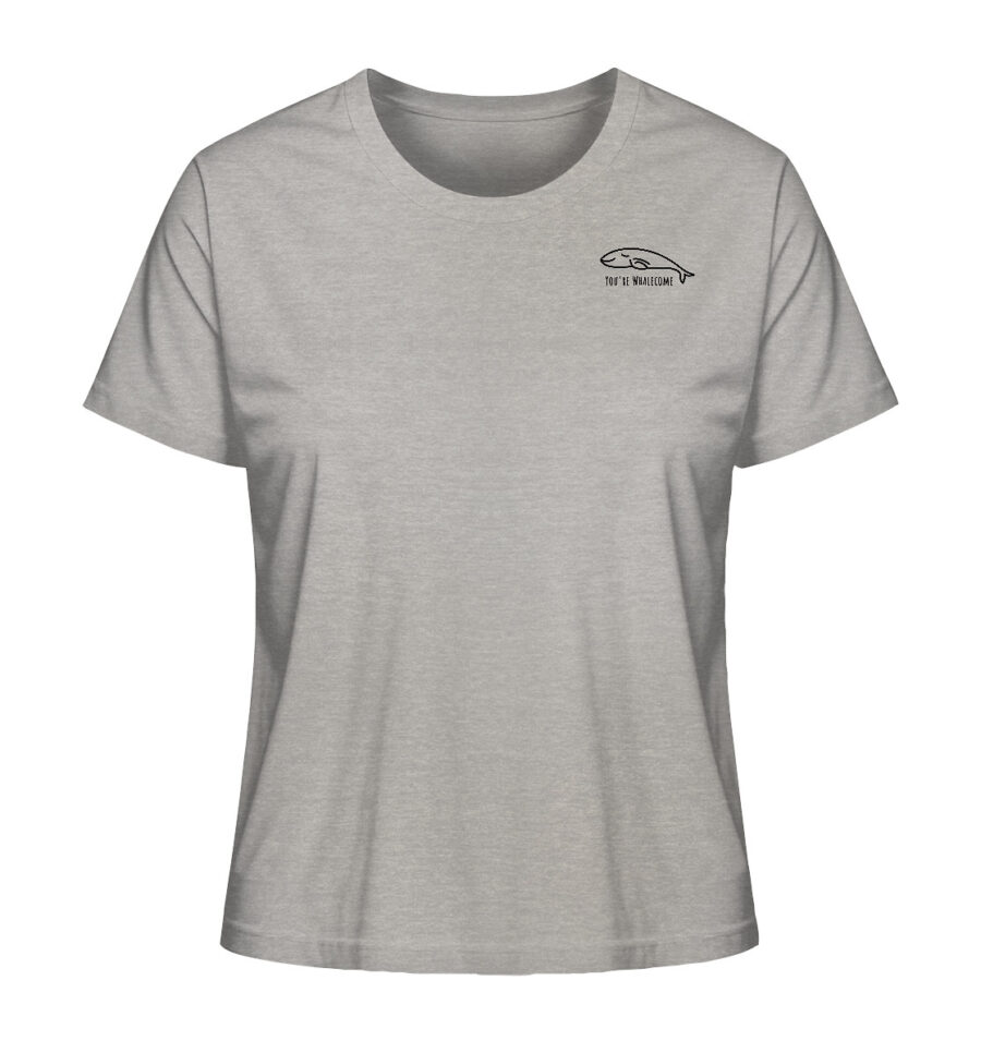 Whale Ladies Organic Shirt Heather Grey