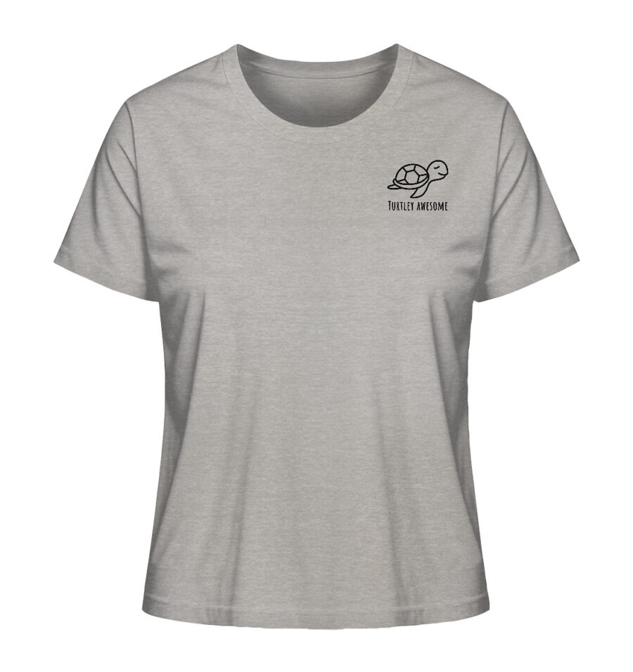 Turtle Ladies Organic Shirt Heather Grey