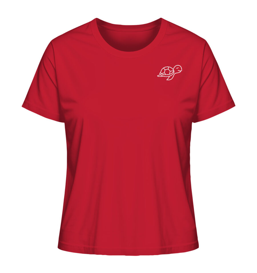 Turtle Ladies Organic Shirt Red