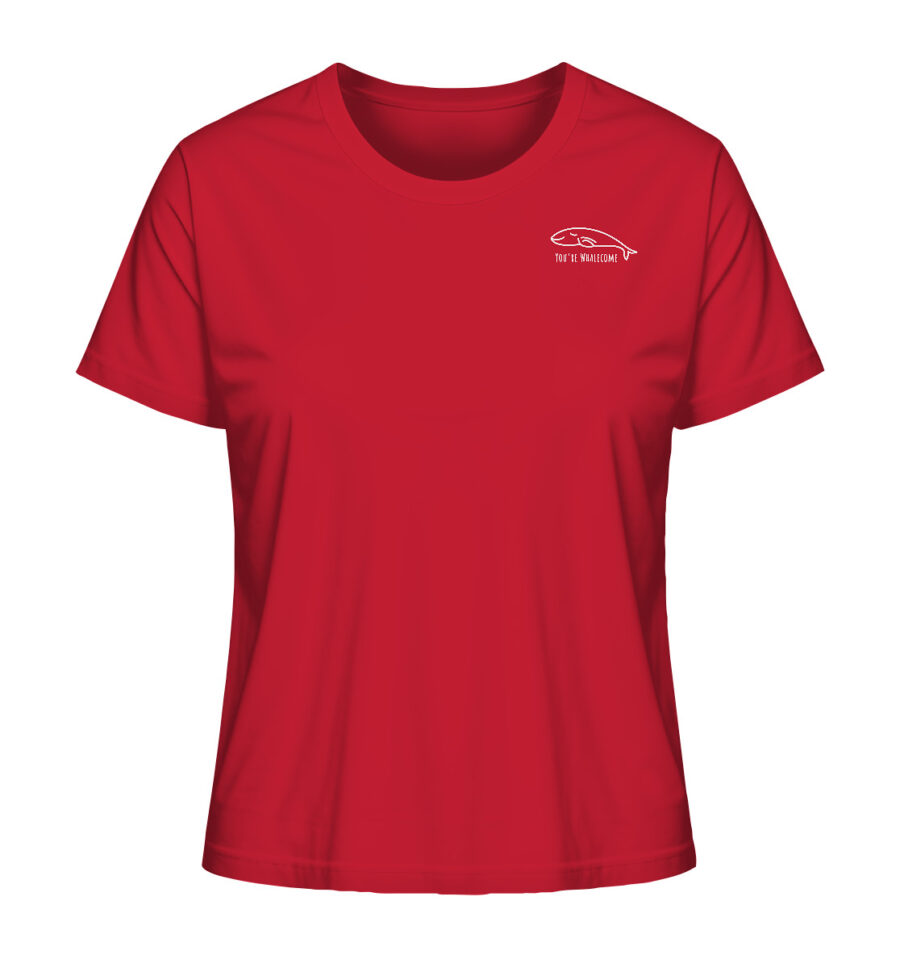 Whale Ladies Organic Shirt Red