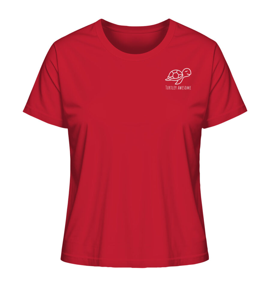 Turtle Ladies Organic Shirt Red