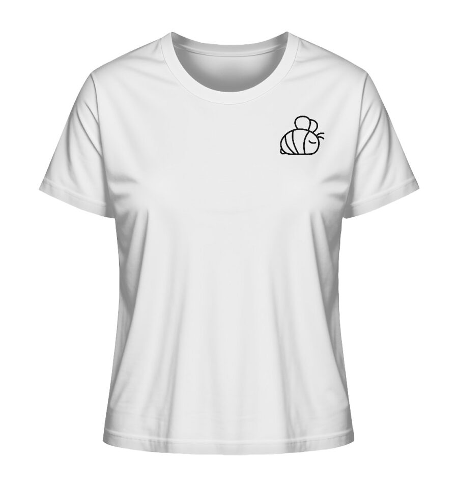 Bee Ladies Organic Shirt White