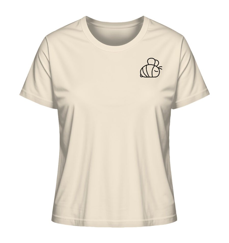 Bee Ladies Organic Shirt Natural Raw