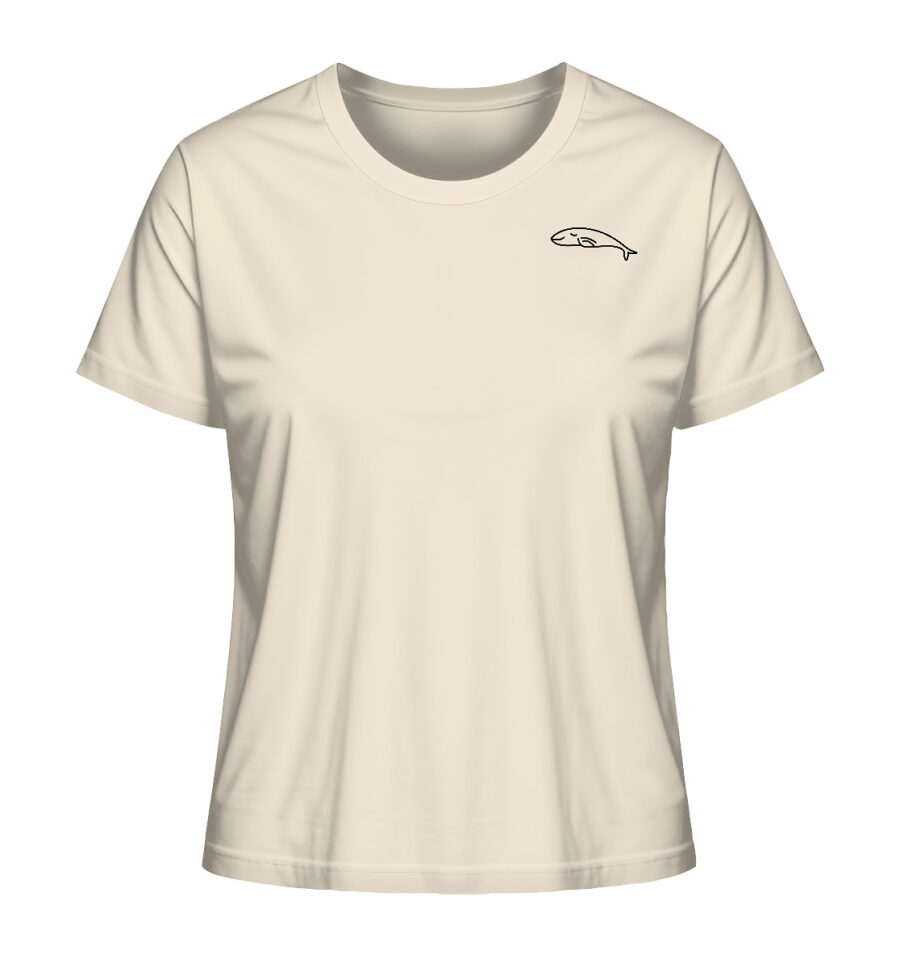 Whale Ladies Organic Shirt Natural Raw