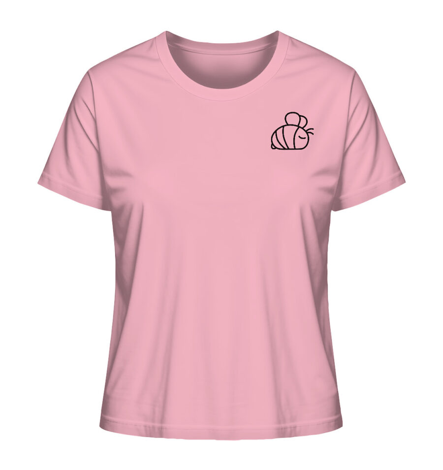 Bee Ladies Organic Shirt Cotton Pink